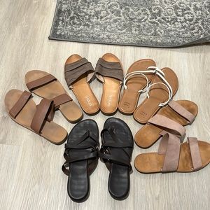 Bundle of 5 Pairs of Sandals 8.5/9